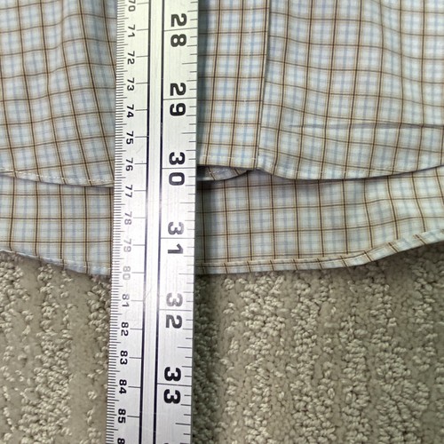 Brooks Brothers Button Down Hemd Erwachsene Small weiß braun kariert langarm - Bild 5 von 9
