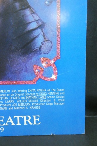 Chita Rivera Merlin Musical Theater Broadway Window Card Poster 14" x 22" - Picture 5 of 6