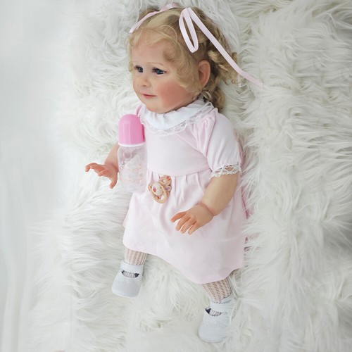 24 Inch Lifelike Reborn Baby Dolls Toddler ZOE Cloth Doll Girl Kids Gift - Bild 7 von 7