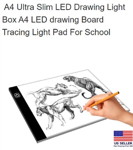 A4 USB LED Tattoo Schablone Board - Künstler Lichtbox, Nachzeichnen Zeichenbrett Pad