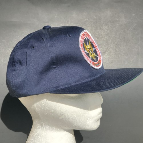 Vintage National Drug Intelligence Center Hat Snapback Yupoong Blue Navy DOJ EUC - Picture 18 of 23