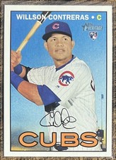 2016 Topps Heritage High Number Willson Contreras Rookie #505 Chicago Cubs