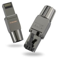 VCELINK RJ45 Connectors Tool Free Cat 7 Shielded RJ45 Modular Plugs 10 Gbps 6...