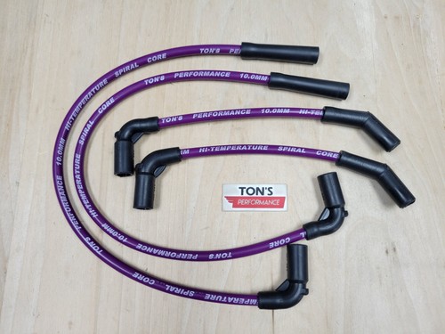 10mm Spark plug wires Purple 2018-2023 Harley Davidson Softail 2024+ Road King - Afbeelding 1 van 5