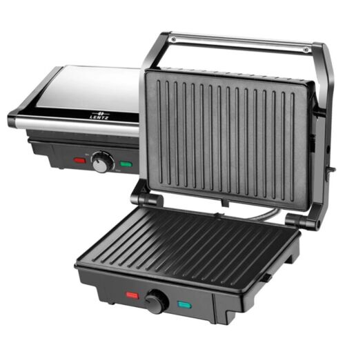 Lentz Kontaktgrill 1600 Watt Elektrogrill Tischgrillfun…