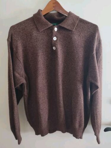 Benetton Italian Brown Pull Over Sweater ~ Size L