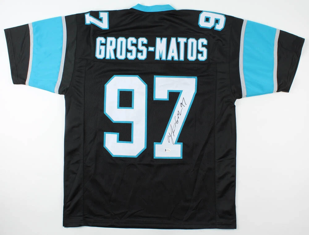 Yetur Gross Matos Signed Panthers Jersey Beckett COA Carolina