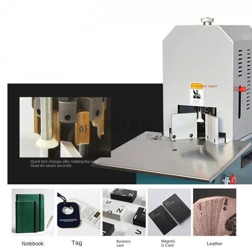 WD-80 Electric Cut Round Corner Machine Paper Cutter Chamfering Machine - Bild 12 von 17