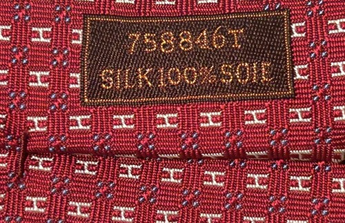 Hermes 658846 T Red “H” 100% silk tie new in box with tags - Picture 2 of 6