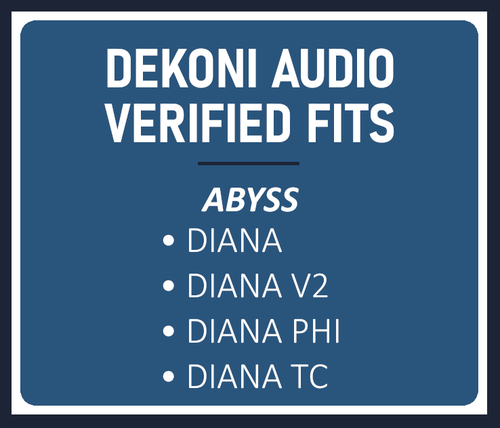 DEKONI AUDIO Elite Fenestrated Sheepskin Ear Pads for Abyss Diana Headphones - Zdjęcie 8 z 8