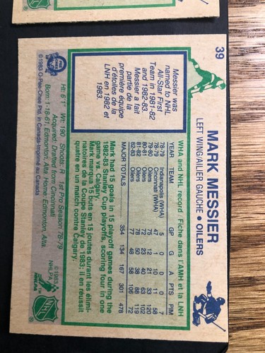 1983-84 OPC Hockey 5 Oilers Cards Lot NM #24/25/34/37/39 - Bild 10 von 10