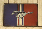 Ford Mustang Tin Metal Sign Garage Mechanic Classic Muscle Car Show Enthusiast
