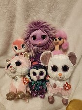 Ty Beanie Boos Lot Of 6 With Tags, Fiona, Moonlight, Nina, Tusk, Zwippy, Camilla