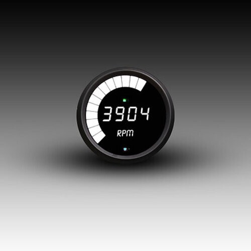 LED Digital Bargraph Memory Tachometer - Black Bezel - Blue LED - Bild 3 von 4