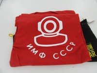 Invicta Watch Mens T-shirt Red Yellow Gear Medium W/ Zippered Storage Pouch Invicta Watch Mens T-shirt Red Yellow Gear Medium W/ Zippered Storage Pouch