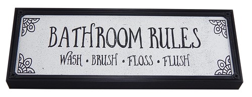 Funny & Cute Farmhouse Bathroom Toilet Sign Shelf Sitter Rustic Wall Home Decor - Picture 16 of 180