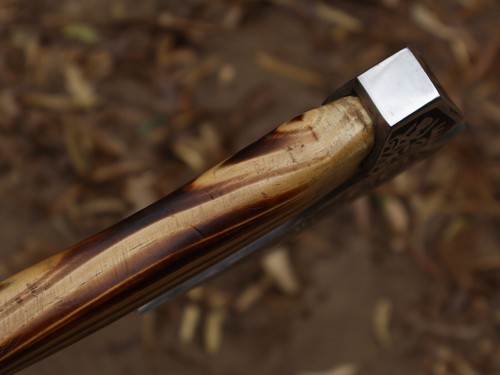 EDC Viking Axe lama in acciaio al carbonio Tomahawk ascia con fodero in pelle BL-3900 - Foto 14 di 22