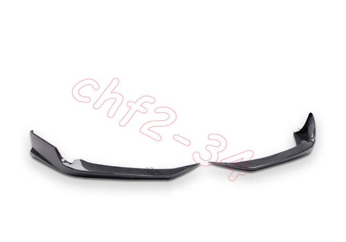 Fit For Acura TLX 2015-2022 Dry Carbon Front Bumper Lip Spoiler Aprons Trim 2PCS - Picture 4 of 5