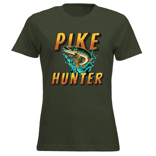 T-Shirt Hechtjäger lustig Nördlicher Hecht Angeln T-Shirt Vater Angler Fischer Großvater - Bild 40 von 41