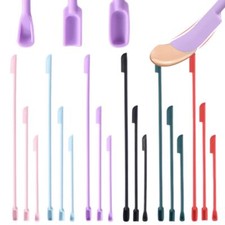 Silicone Mini Spatula Jar Scraper Scoop Tip Long Spatula Cosmetic Bottle Tool UK