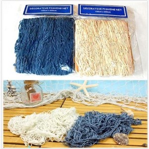 Fishing Net Mediterranean Style Beach Scene Party Cotton Thread