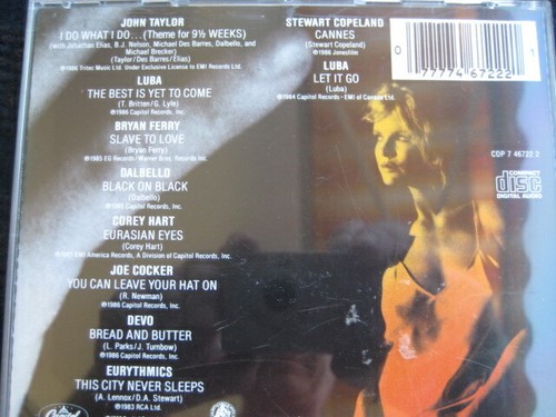 CD OST  9 1/2 WEEKS  Neuwertig  Corey Heart  Devo  Luba  John Taylor  Joe Cocker - Bild 4 von 4