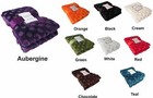 INTIMATES Supersoft  Faux Fur Cosmo Circle Throwover Blanket