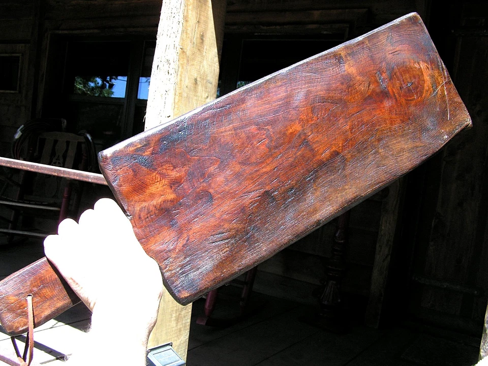 Large Primitive Wooden Paddle bread board Wall Hang 2825 - Image 2 of 4