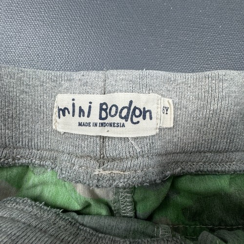 Mini Boden Camo Green Cargo Shorts Boys 6Y Drawstring Pockets Casual Play - Picture 6 of 8