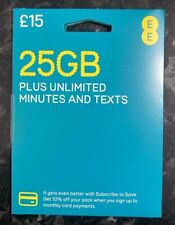 25GB DATA + Unlimited UK Minutes & Texts for 30 Days PAYG UK - NO CONTRACT