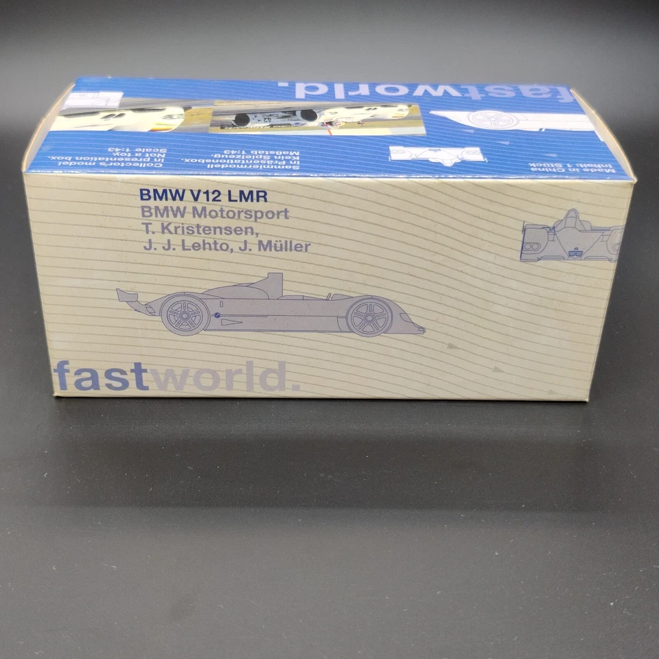 AUTO MINICHAMPS BMW V12 LMR VINCITORE 12H OF SEBRING 1999 1:43 IN SCATOLA - Immagine 3 di 4