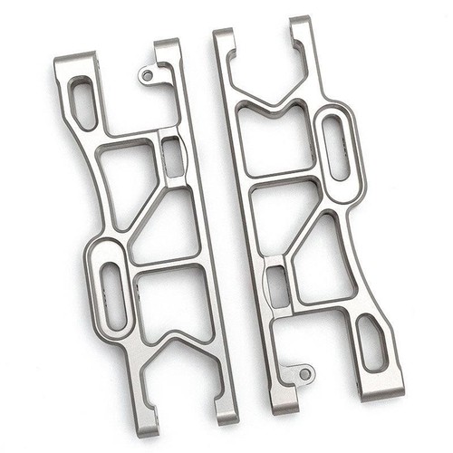 Team Corally 1/8 Kronos CNC Aluminum Rear Lower Arms Upgrade Set - Silver 170g - Picture 5 of 5