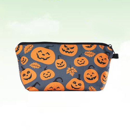  Halloween Pumpkin Cosmetic Bags 3D Printing Makeup Bag Cosmetics Toiletries - Picture 1 of 11
