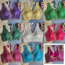 Saree Blouse Readymade Designer Sari Choli Indian Party Wear Bollywood Dress