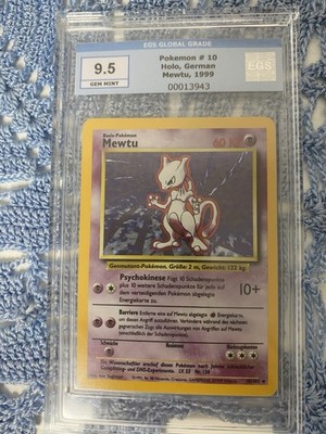 Mewtu 10/102 Holo Base Set Gem mint Deutsch