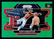 2022 Panini Prizm WWE Kofi Kingston Green Prizm #16