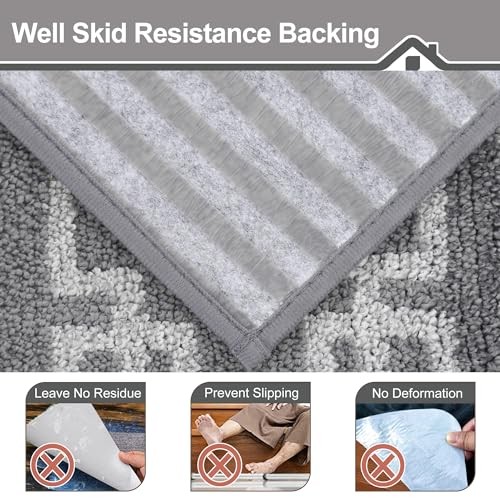 Stair-Treads-for-Wooden-Steps-Indoor Non Slip Carpet Stair Treads Washable - Picture 4 of 7