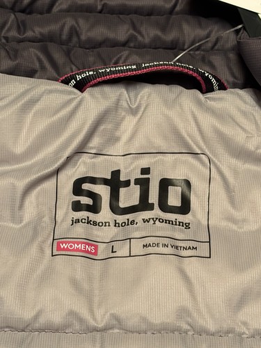 NWT Stio Womens Pinion Down Sweater Magnet Grey Sz L 800-Fill Full Zip MSRP $259 - Picture 13 of 17