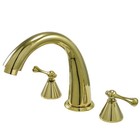Kingston Brass KS236.BL English Country Deck Mounted Roman Tub - Brass