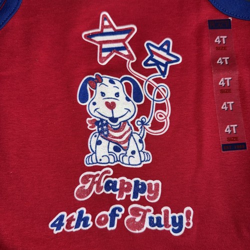 NWT Gymboree & TCP Patriotic July 4th Tops Shirts Set 4 4T Red White Blue - Picture 5 of 7