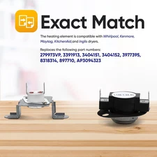 279973 Dryer Thermal Cut-Off Fuse Kit Replacement part by  - Exact Fit for Wh...