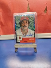 2022 Chrome Platinum Anniversary Toile Blue Refractor 59/99 Jim Rice Auto