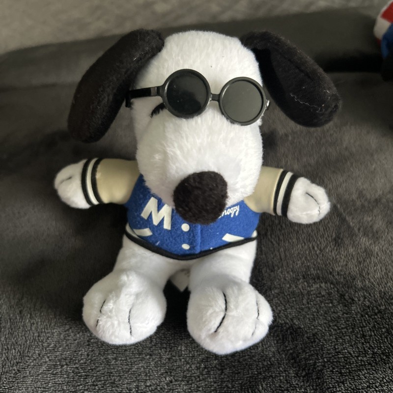 Metlife 6" Cool Snoopy Peanuts Dog Sun Glasses Plush Stuffed Animal Collectible