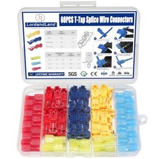 Pcs/30 Pairs Quick Splice Wire Terminals T-Tap Self-Stripping Nylon Fully 60