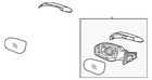 Genuine Hyundai Mirror Assembly 87620-4Z001