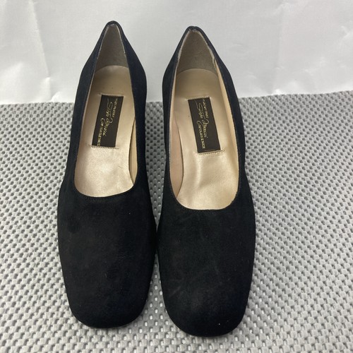 Sesto Meucci Schuhe schwarz Wildleder Pumps klobige Absätze - US 5M - Bild 1 von 6