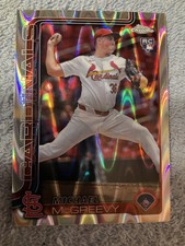 2025 Topps Chrome - Michael McGreevy #29 RayWave Refractor (RC) CARDINALS ROOKIE