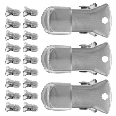 50 Pcs Lanyard Id Holder Small Clips Clothing Accessory