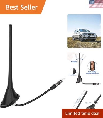Car Stereo AM FM Radio Antenna, Universal Roof Mount Antenna Replacement with...