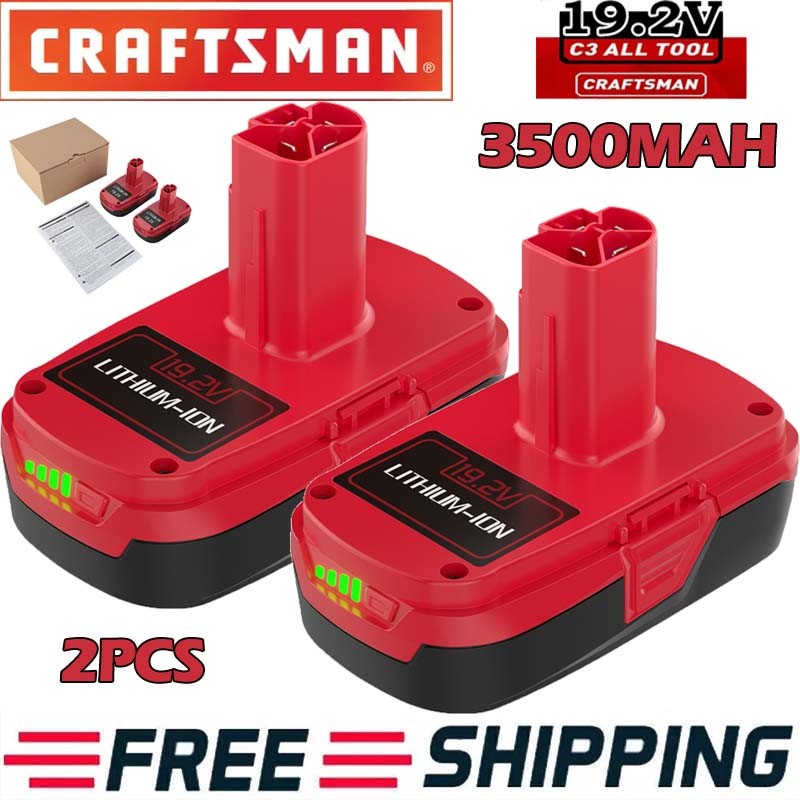 2Pack 3.5AH For Craftsman 19.2Volt 11375 Battery C3 DieHard 130279005 11376